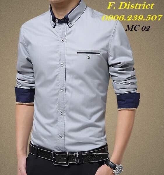 Sơ mi HQ DG cổ trụ cao cấp - XASM0124