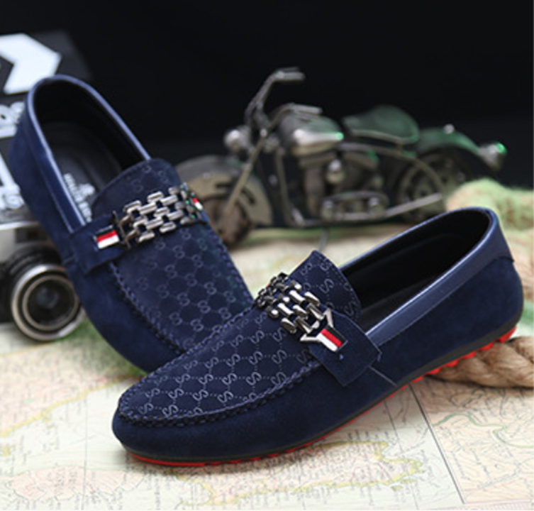 Giày lười hoa văn cá tính - K 02