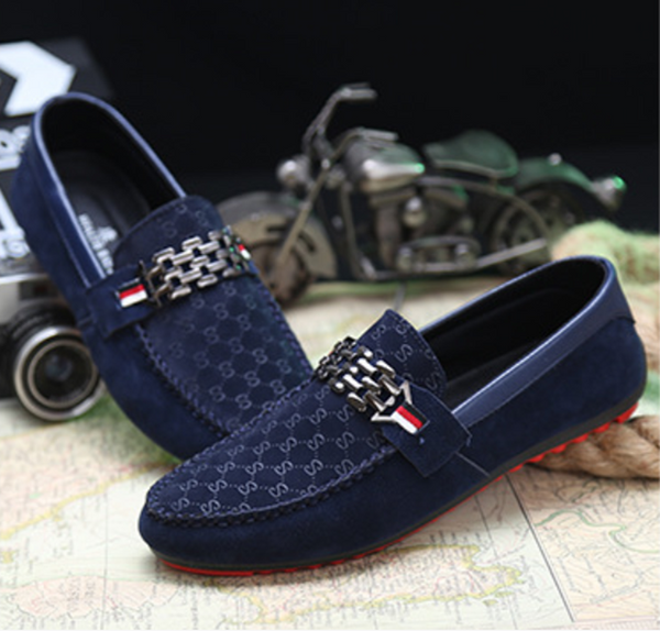 Giày lười hoa văn cá tính - K 02